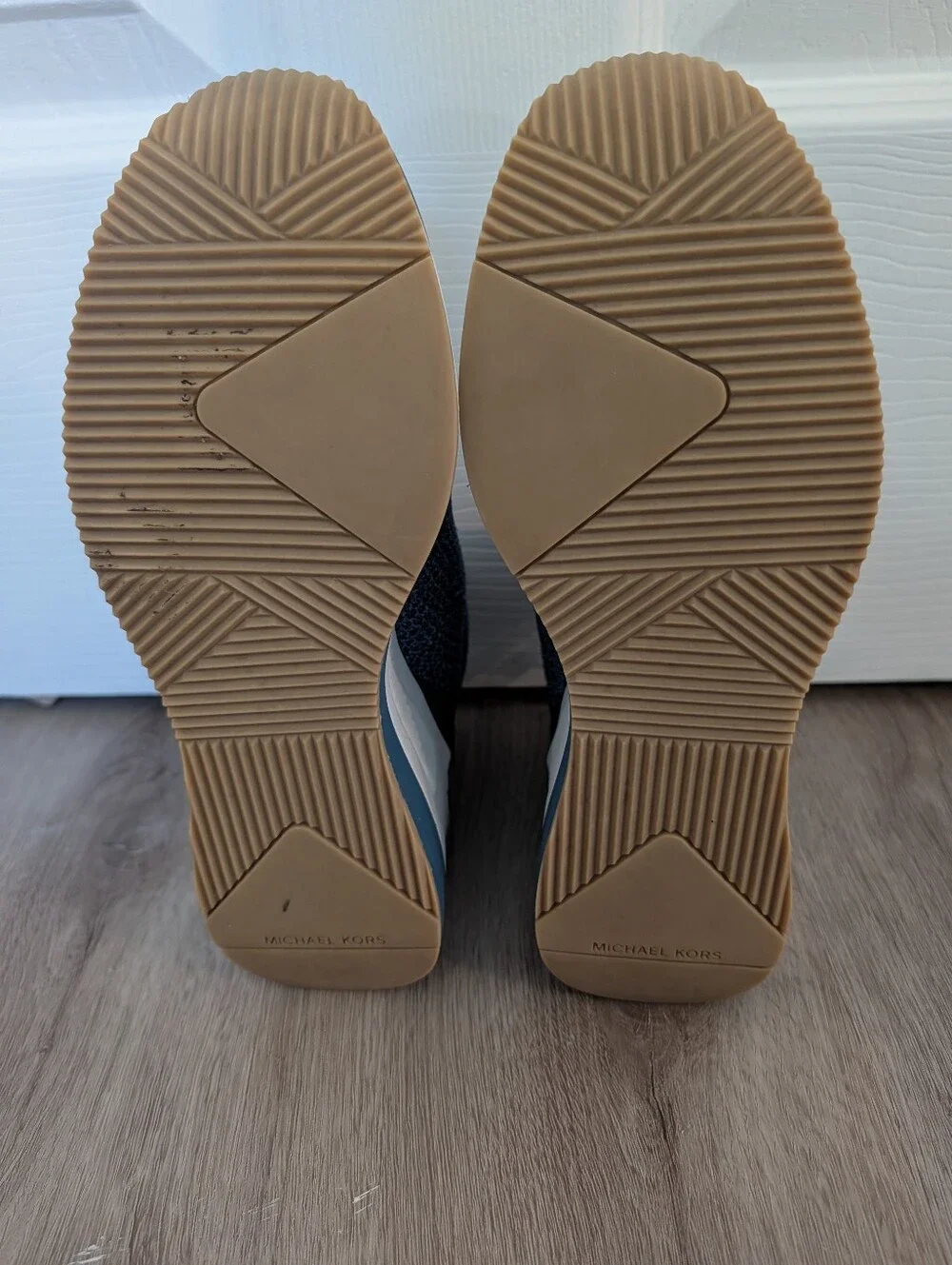 Michael Kors Willis Blue Wedge Sneaker